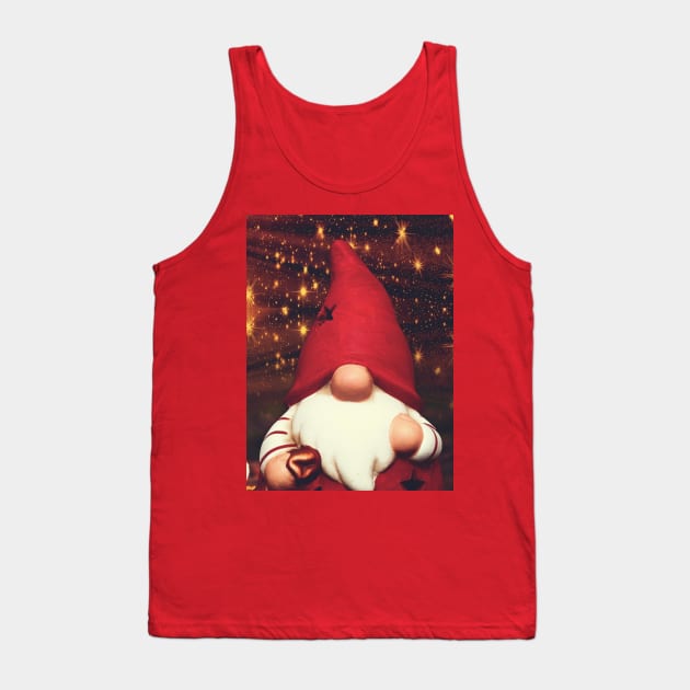 Christmas gnome festive art Tank Top by colorful444